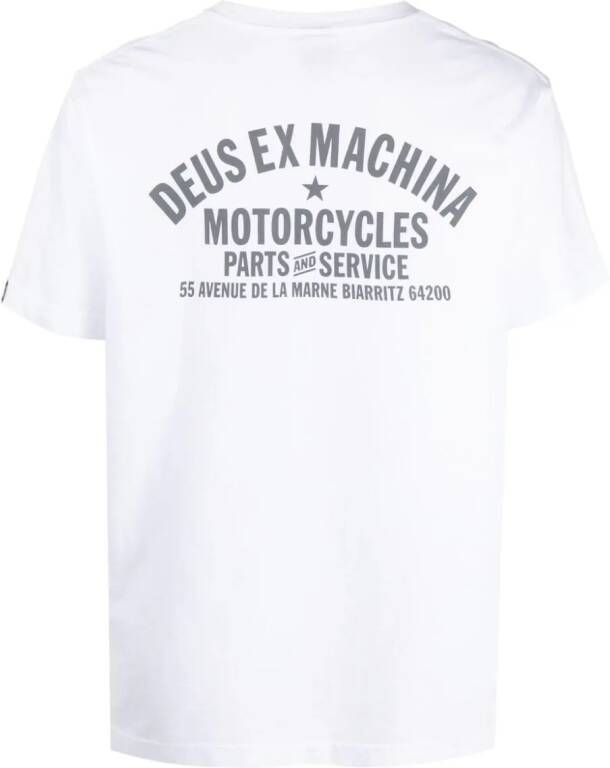 Deus Ex Machina Biarritz Address T-shirt Wit