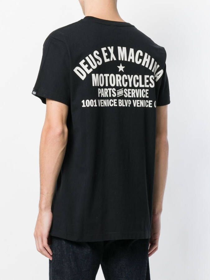 Deus Ex Machina oversized logo T-shirt Zwart