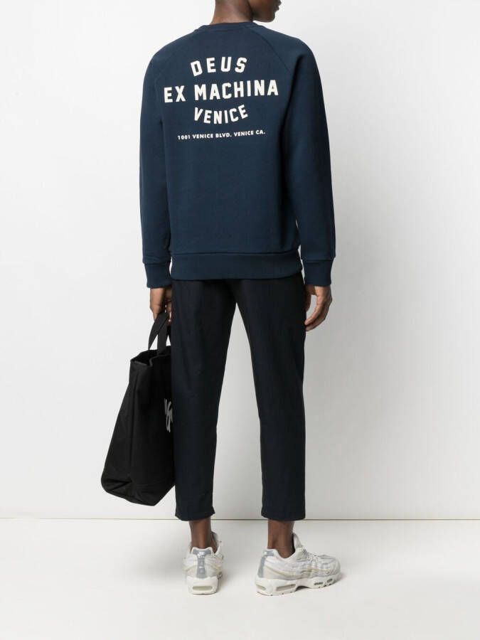 Deus Ex Machina Sweater met logoprint Blauw