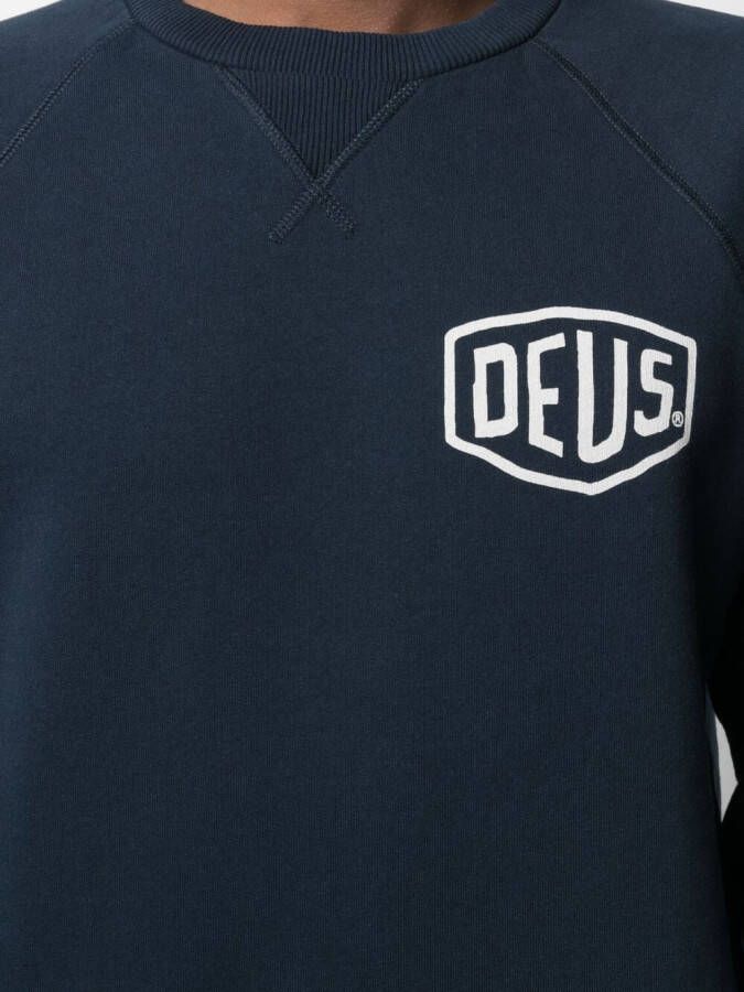 Deus Ex Machina Sweater met logoprint Blauw