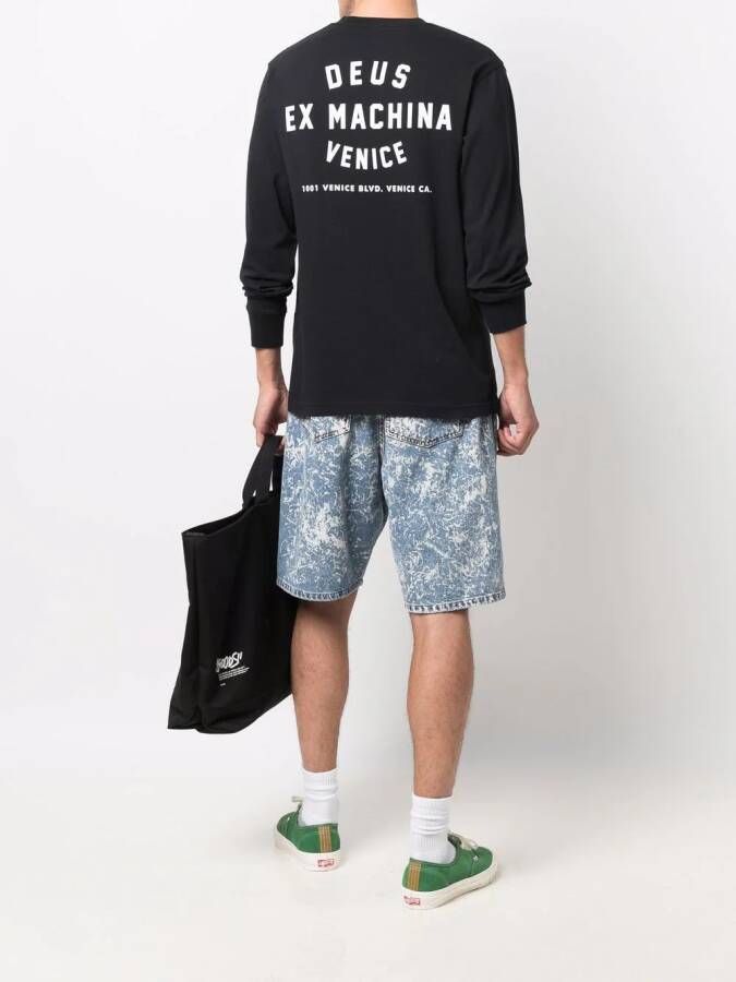 Deus Ex Machina Sweater met logoprint Zwart