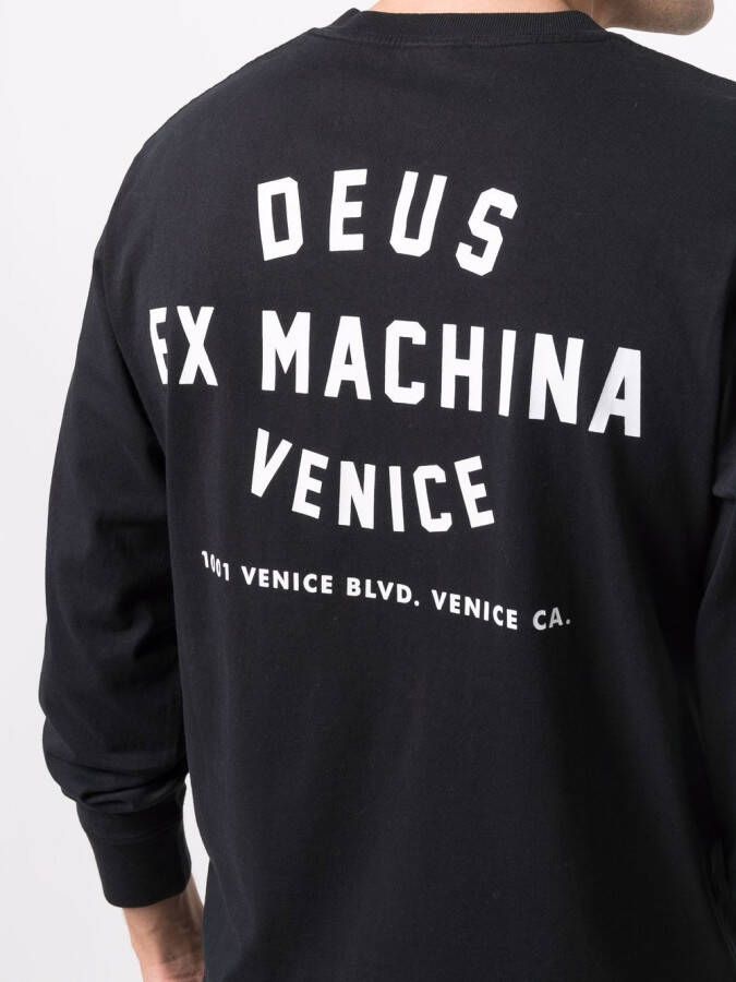 Deus Ex Machina Sweater met logoprint Zwart
