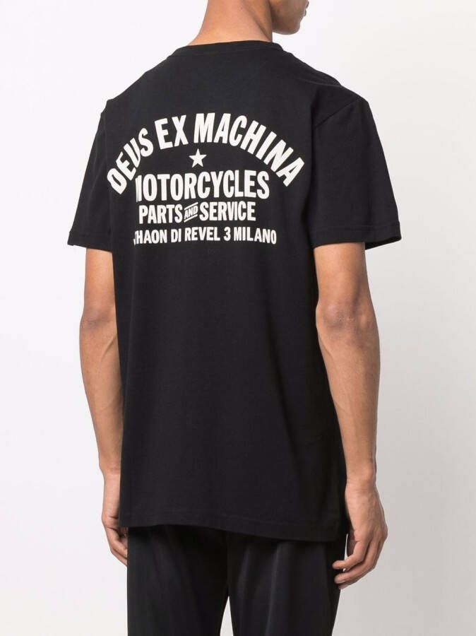 Deus Ex Machina T-shirt met logoprint Zwart