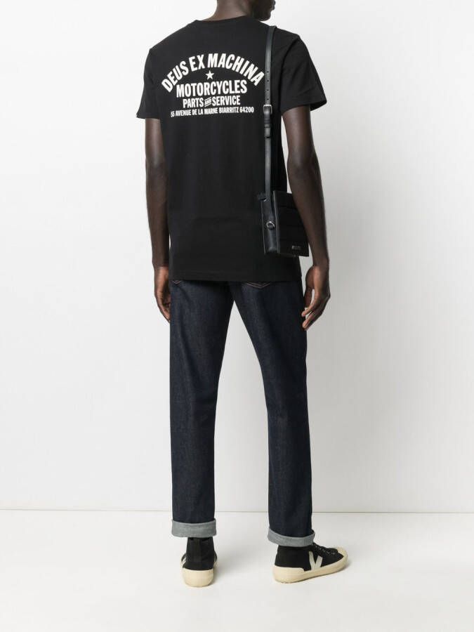 Deus Ex Machina Biarritz Address T-shirt Zwart
