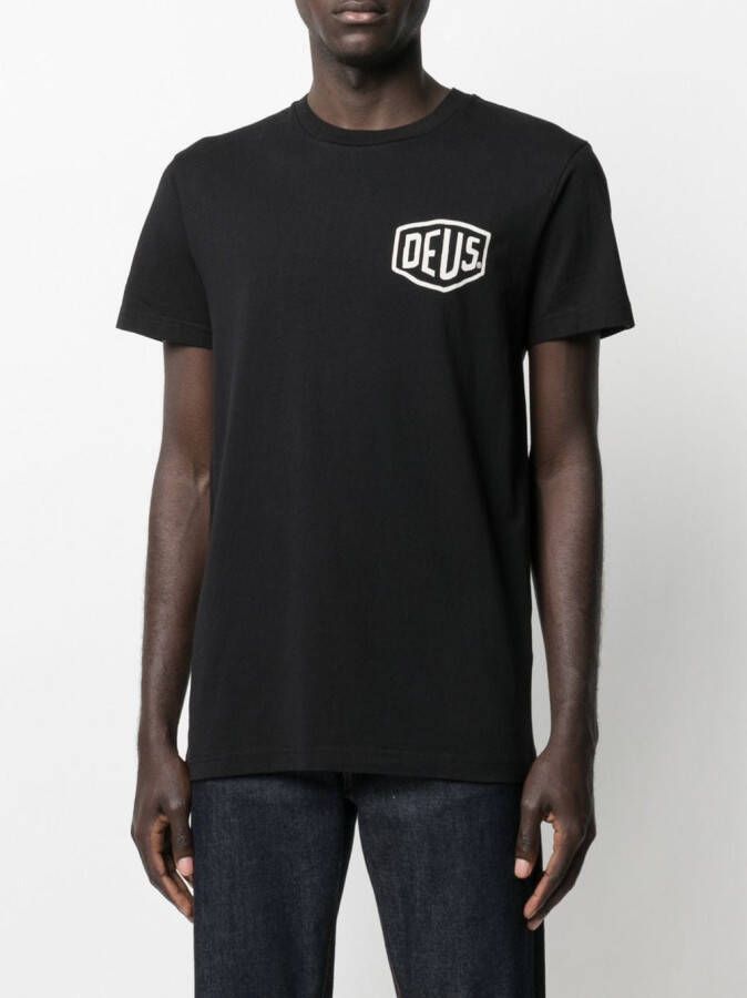 Deus Ex Machina Biarritz Address T-shirt Zwart