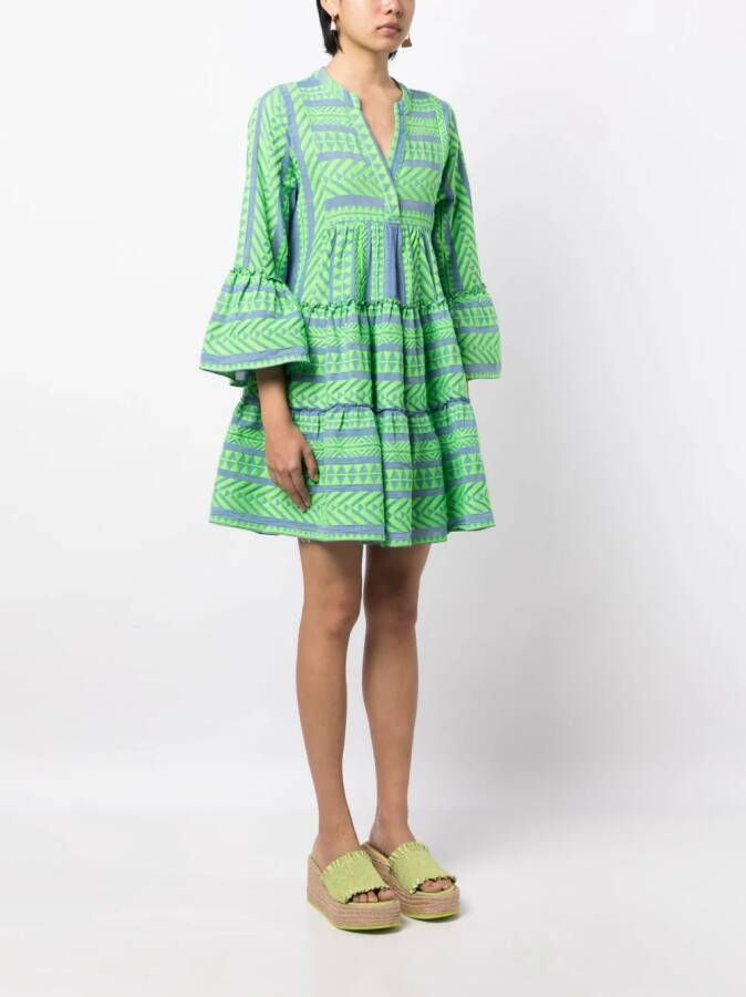 Devotion Jurk met print Groen