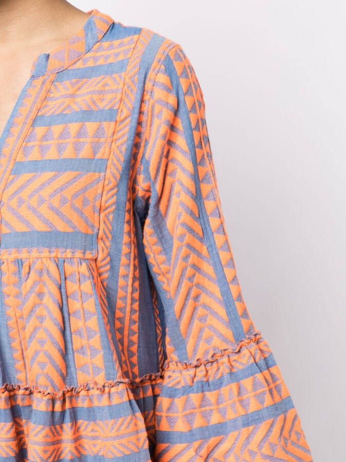 Devotion Jurk met print Oranje