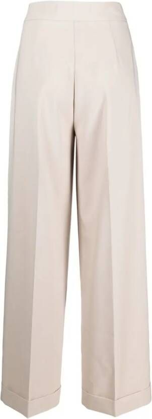 D.Exterior Flared plooibroek Beige