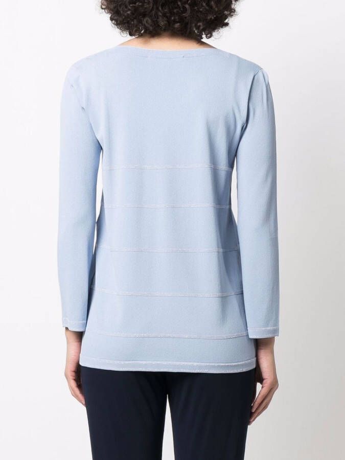 D.Exterior Trui met V-hals Blauw