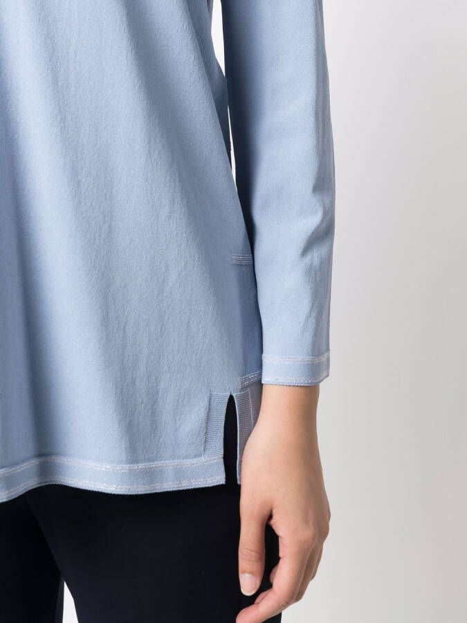 D.Exterior Trui met V-hals Blauw