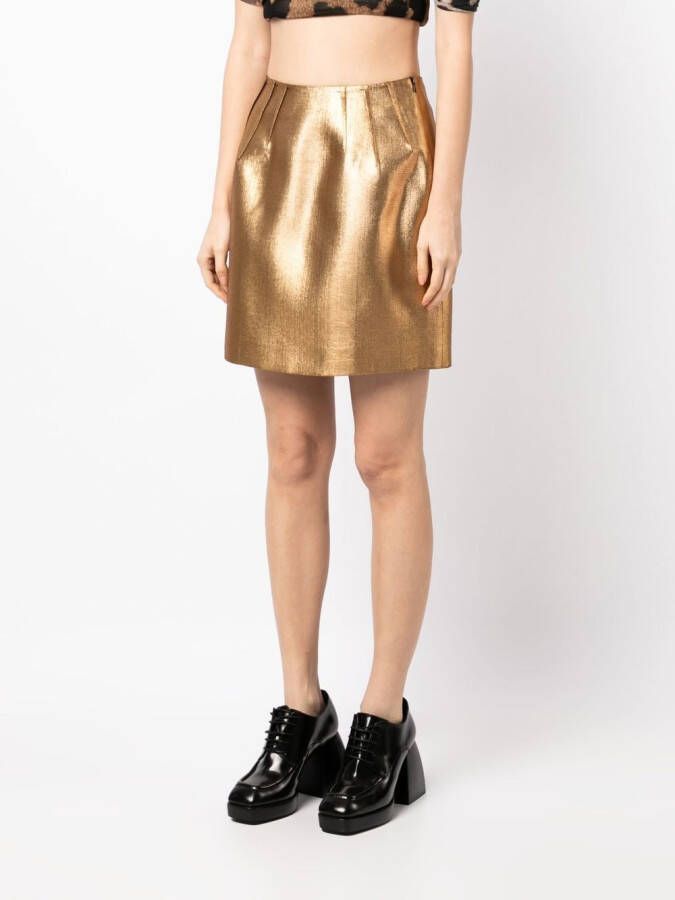 Dice Kayek Mini-rok Goud