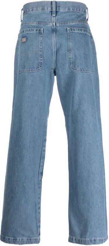 DICKIES Jeans met wijde pijpen Blauw