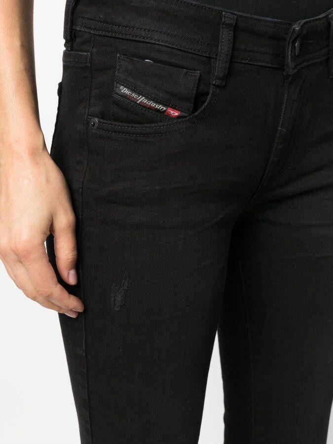 Diesel Flared jeans Zwart