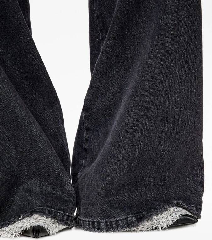 Diesel 1978 bootcut jeans Zwart