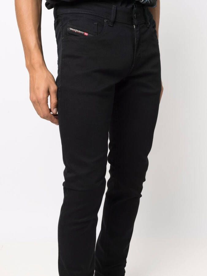 Diesel 1979 skinny jeans Zwart