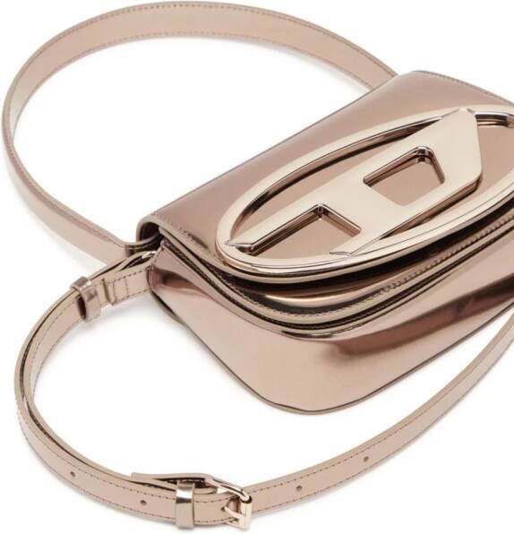 Diesel 1DR leren schoudertas Roze
