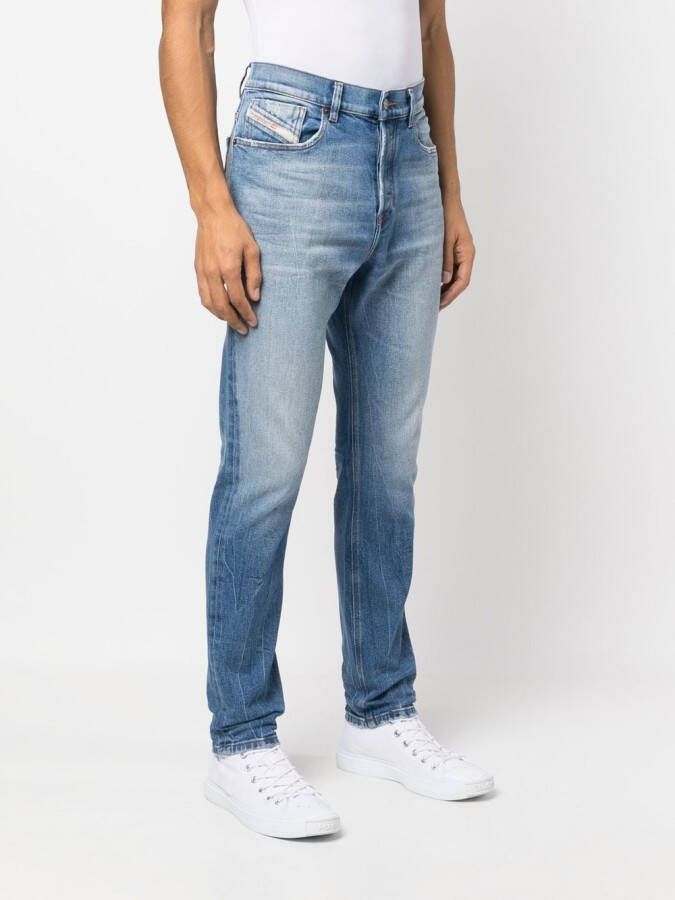 Diesel Jeans met toelopende pijpen Blauw