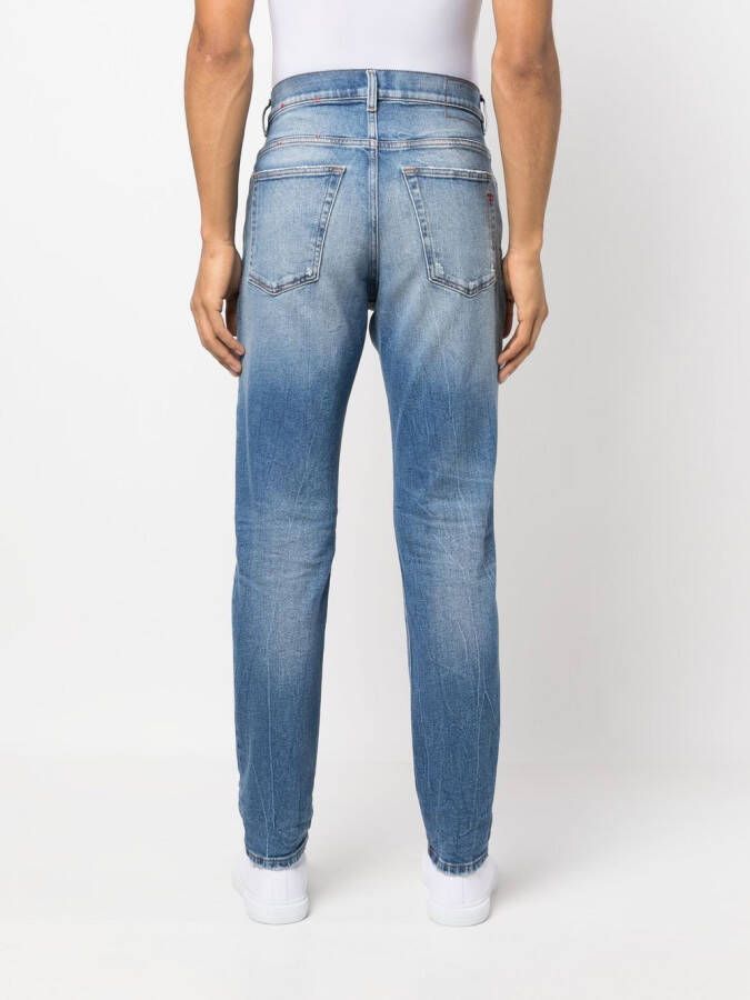 Diesel Jeans met toelopende pijpen Blauw