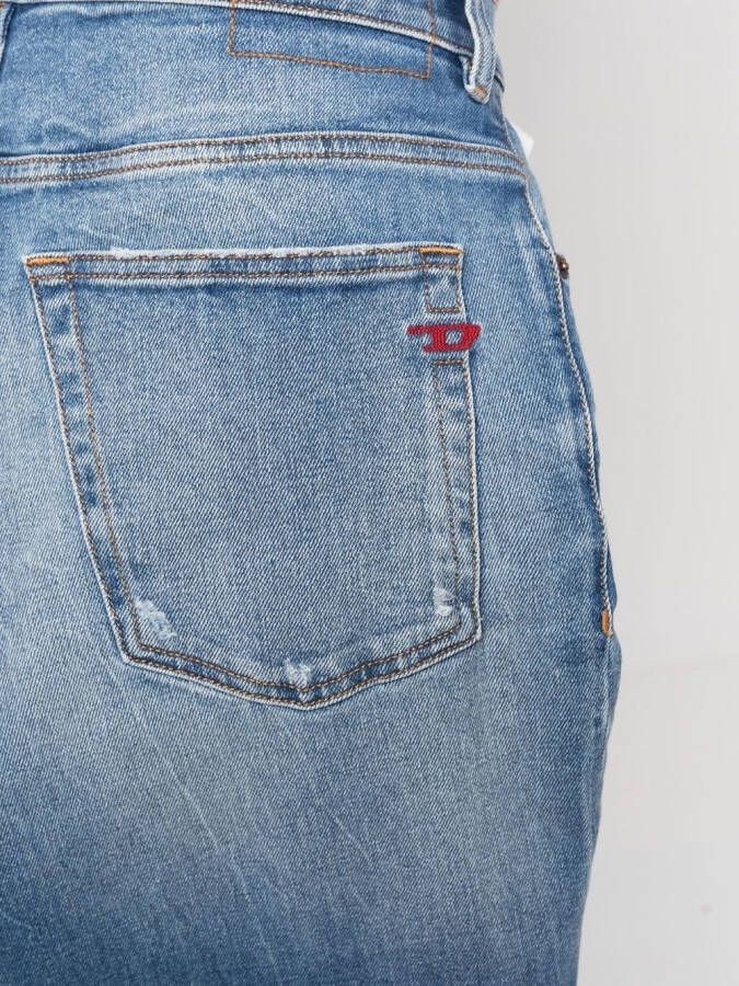 Diesel Jeans met toelopende pijpen Blauw