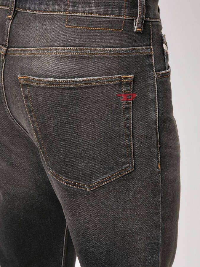 Diesel 2005 jeans met borduurwerk Grijs