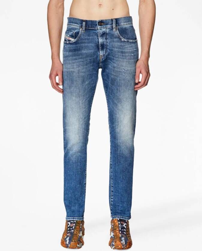 Diesel Slim-fit jeans Blauw