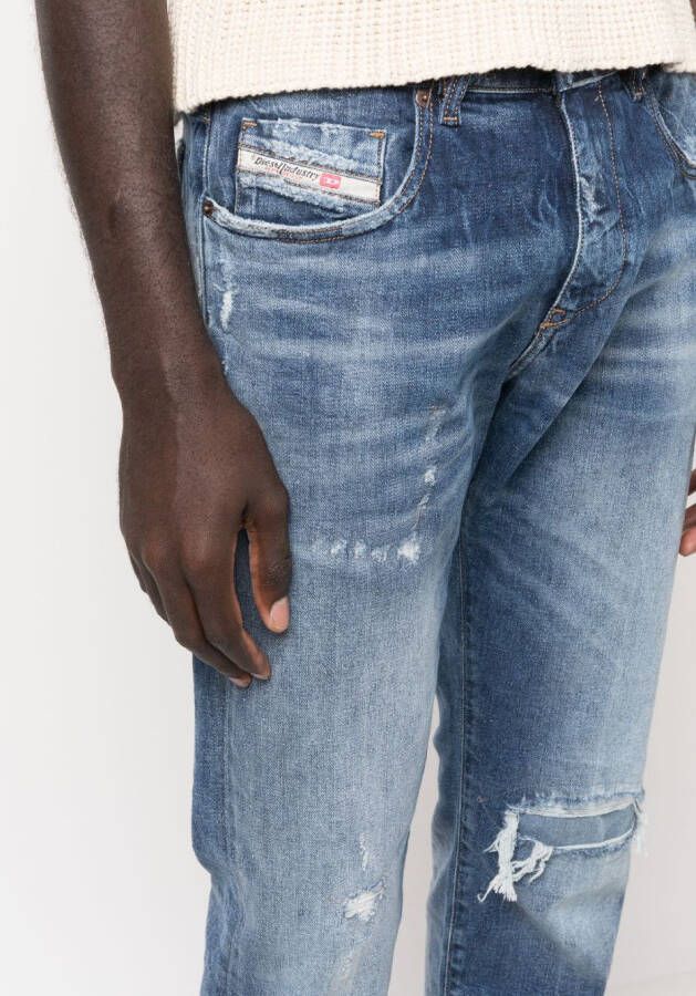 Diesel Straight jeans Blauw