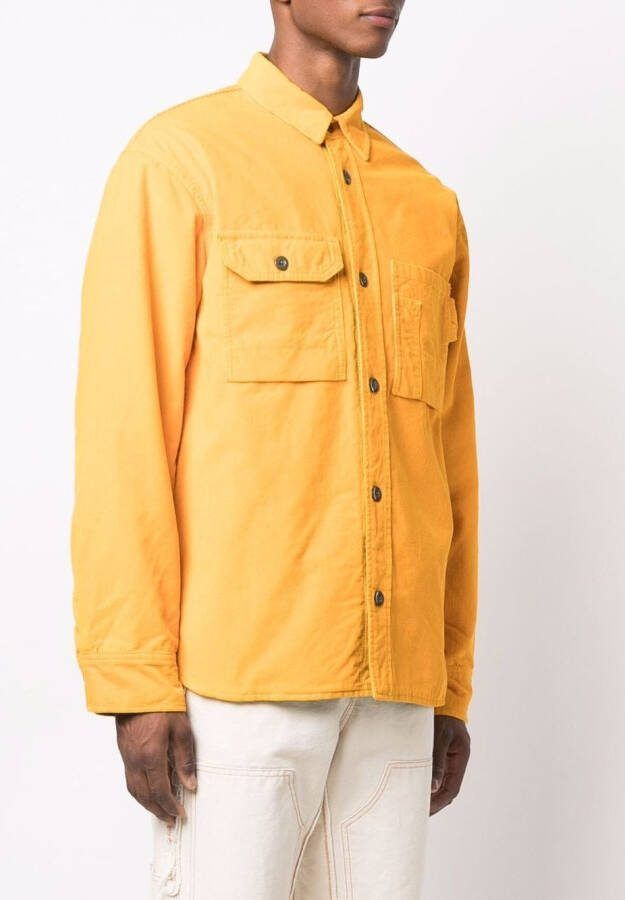 Diesel Button-up shirtjack Geel
