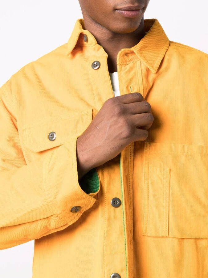 Diesel Button-up shirtjack Geel