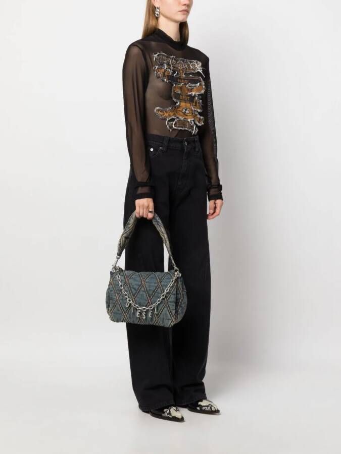 Diesel Denim schoudertas Blauw