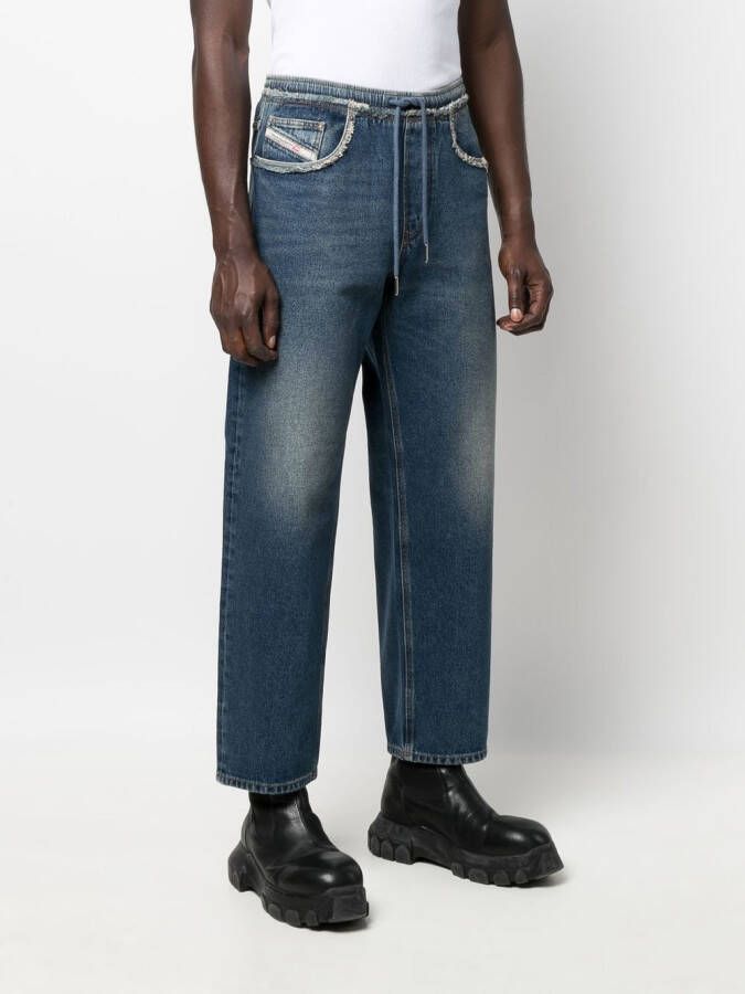 Diesel Cropped jeans Blauw