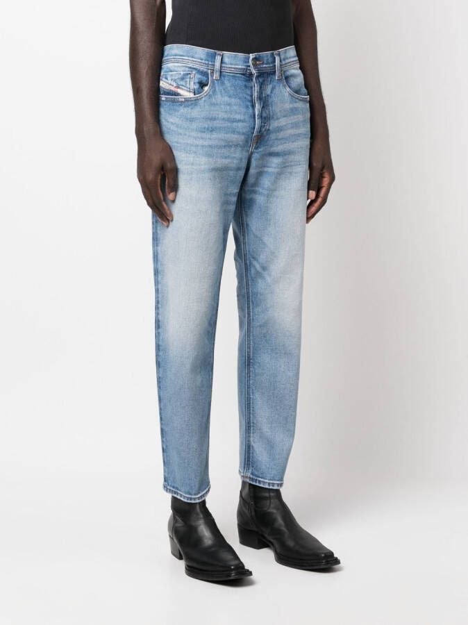 Diesel Jeans met toelopende pijpen Blauw