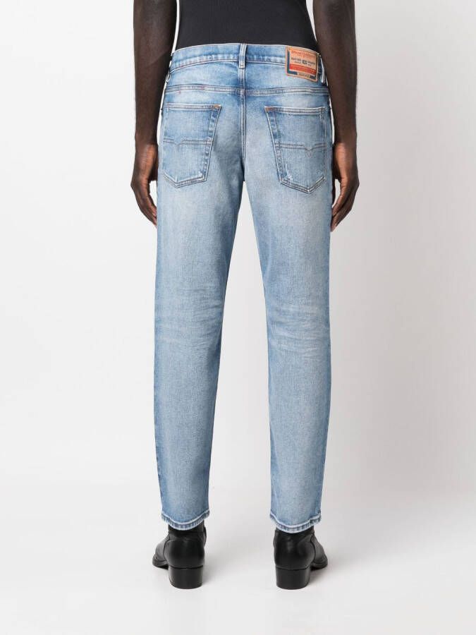 Diesel Jeans met toelopende pijpen Blauw