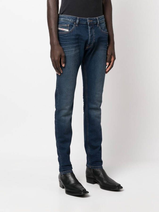 Diesel Slim-fit jeans Blauw