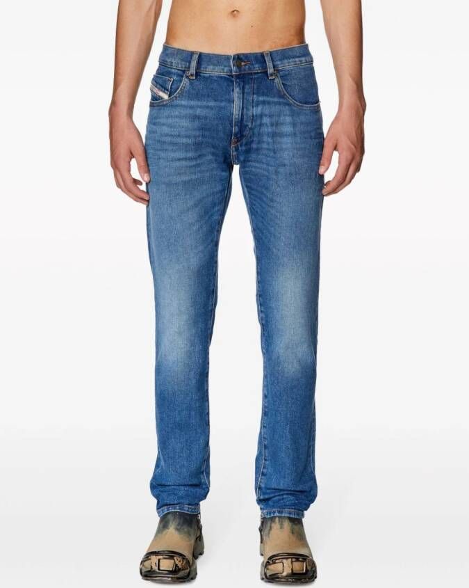 Diesel D-Struckt straight jeans Blauw