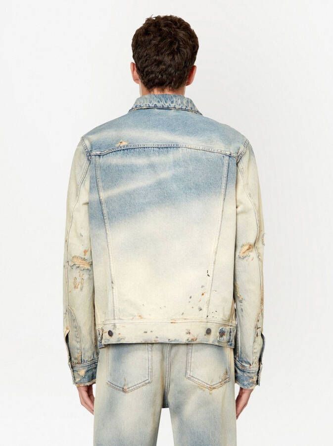 Diesel Denim jack Blauw