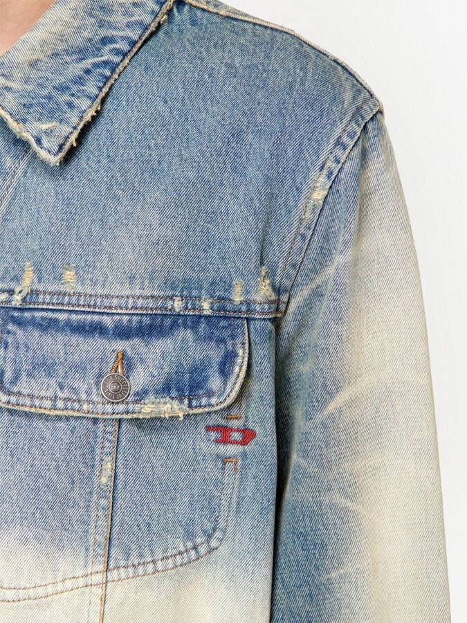 Diesel Denim jack Blauw