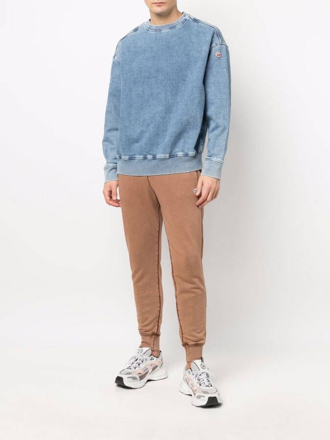 Diesel Denim sweater Blauw