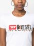 Diesel T-shirt met logoprint Wit - Thumbnail 5