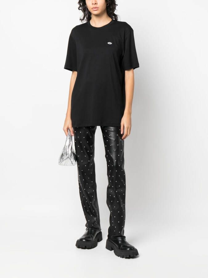 Diesel T-Just-Doval-PJ katoenen T-shirt Zwart