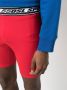 Diesel Fietsshorts met logo tailleband Rood - Thumbnail 5