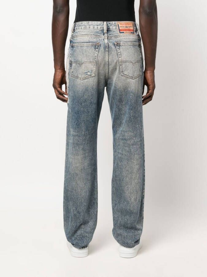 Diesel Gerafelde jeans Blauw