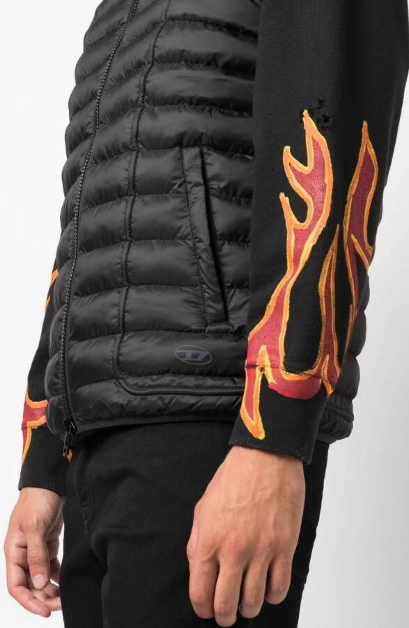Diesel Gewatteerde bodywarmer Zwart