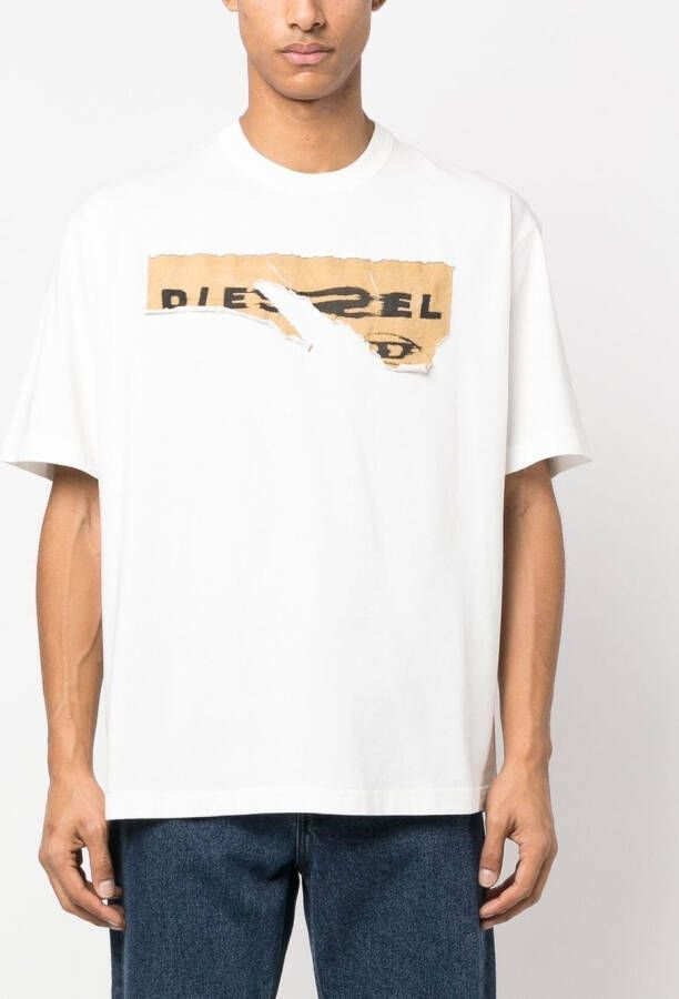 Diesel T-shirt met grafische print Wit