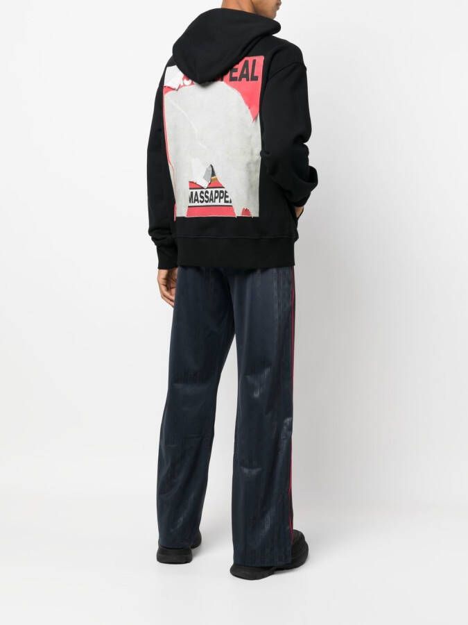 Diesel S-Macs-F4 katoenen hoodie Zwart