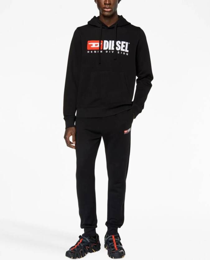 Diesel S-Ginn-Hood Div hoodie met logo-applicatie Zwart