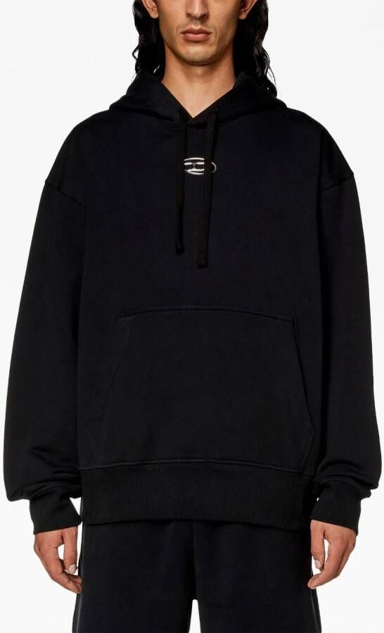 Diesel S-Macs-Od katoenen hoodie Zwart