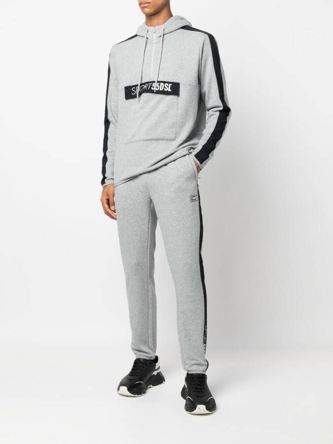 Diesel Hoodie met logoprint Grijs