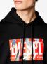 Diesel S-Ginn-Hood-L4 hoodie met logoprint Zwart - Thumbnail 5