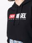 Diesel F-Reggy-Hood-Div katoenen hoodie met logoprint Zwart - Thumbnail 5