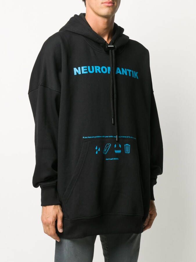 Diesel Hoodie Zwart